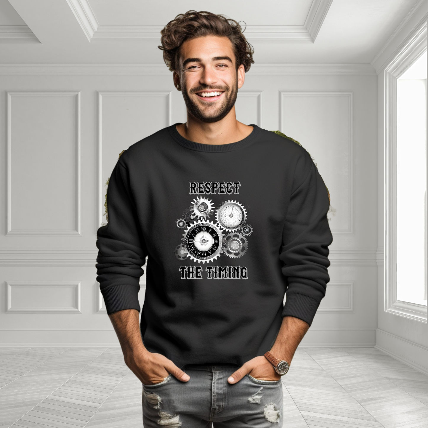 Respect The Timing Crewneck Sweatshirt