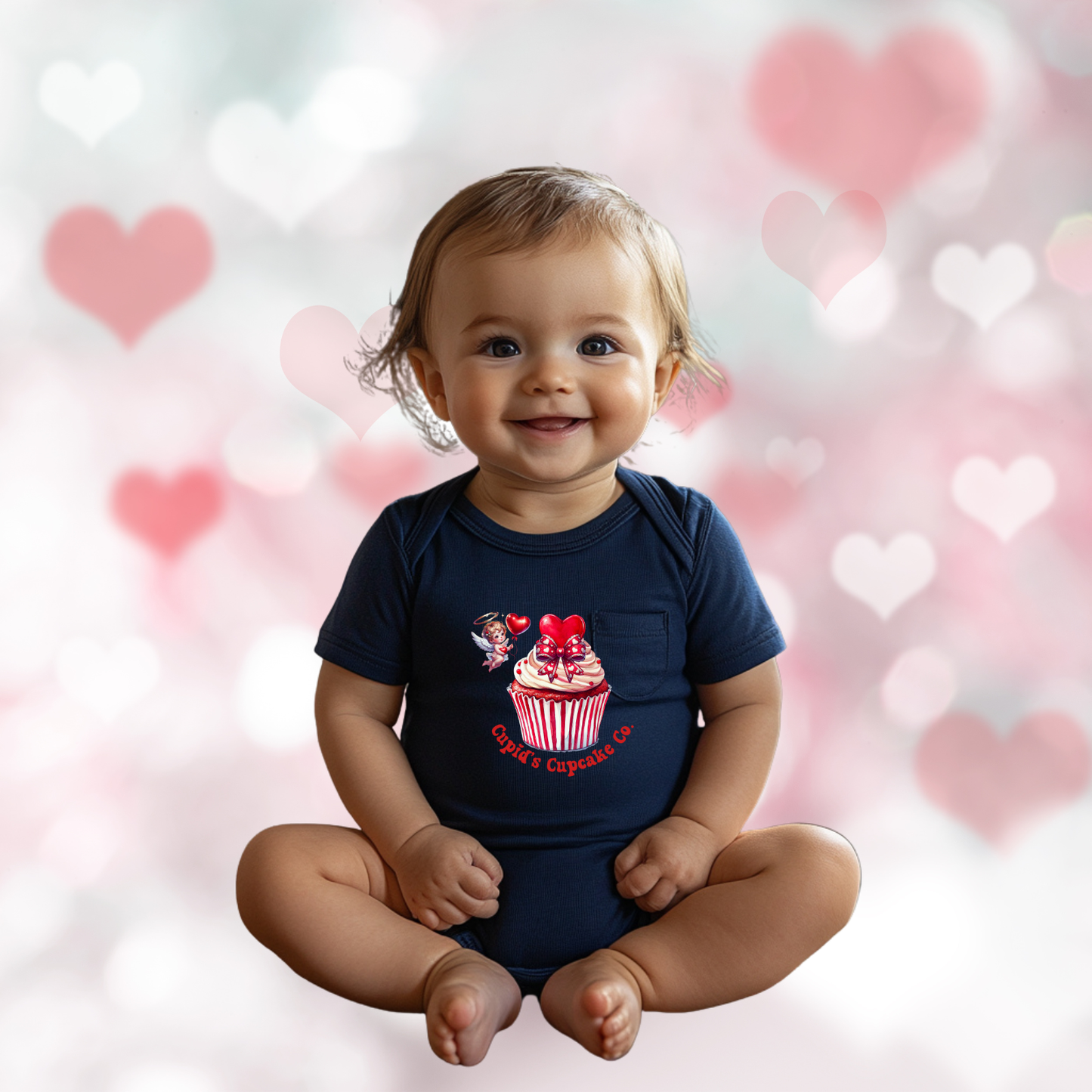 Cupid’s Cupcake Co. Infant Short Sleeve Onesie