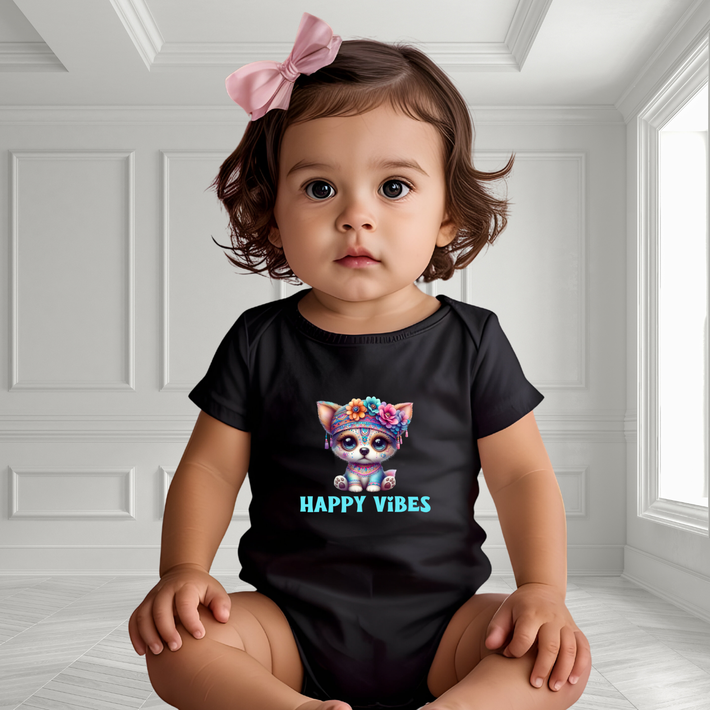Happy Vibes Infant Short Sleeve Onesie