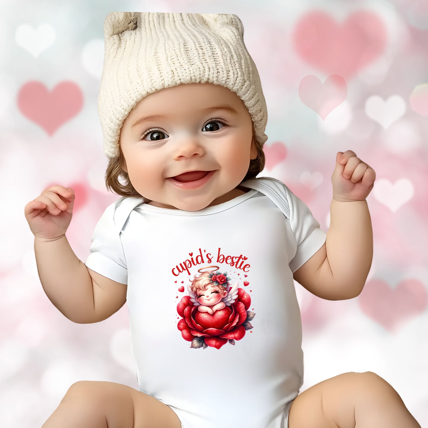 Cupid’s Bestie Infant Short Sleeve Onesie