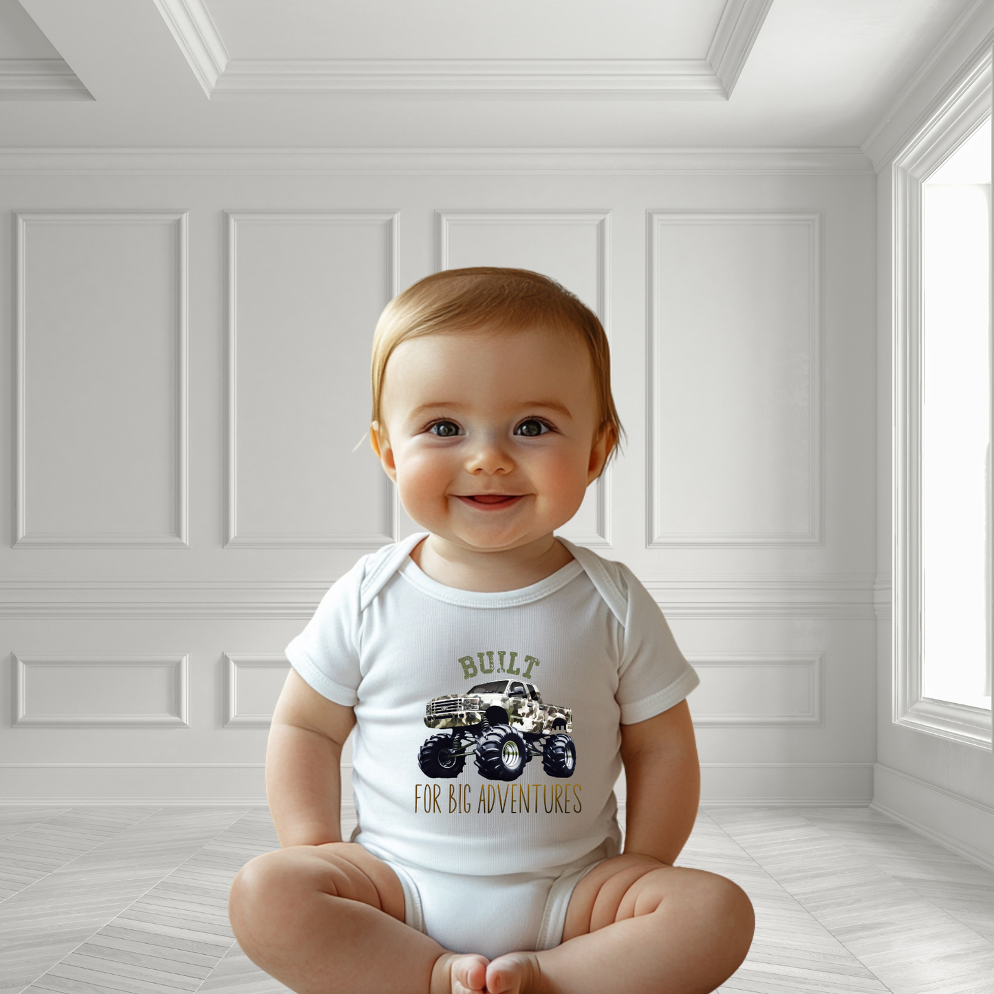 Built For Big Adventures Infant Short Sleeve Onesie