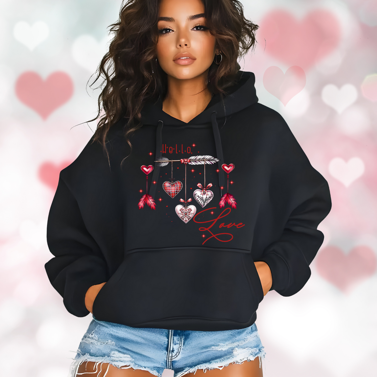 Hello Love Pullover Hoodie