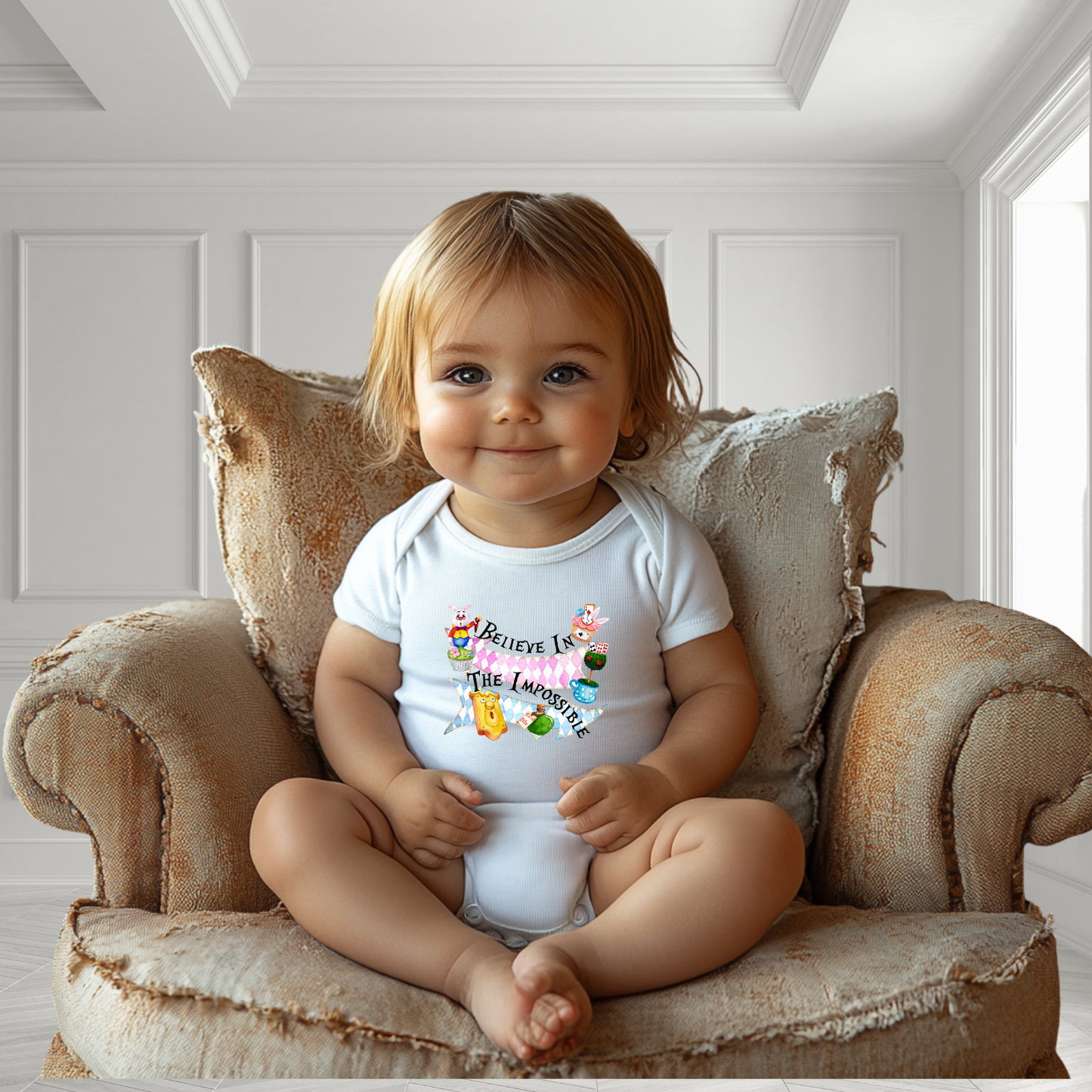 Believe In The Impossible Infant Short Sleeve Onesie