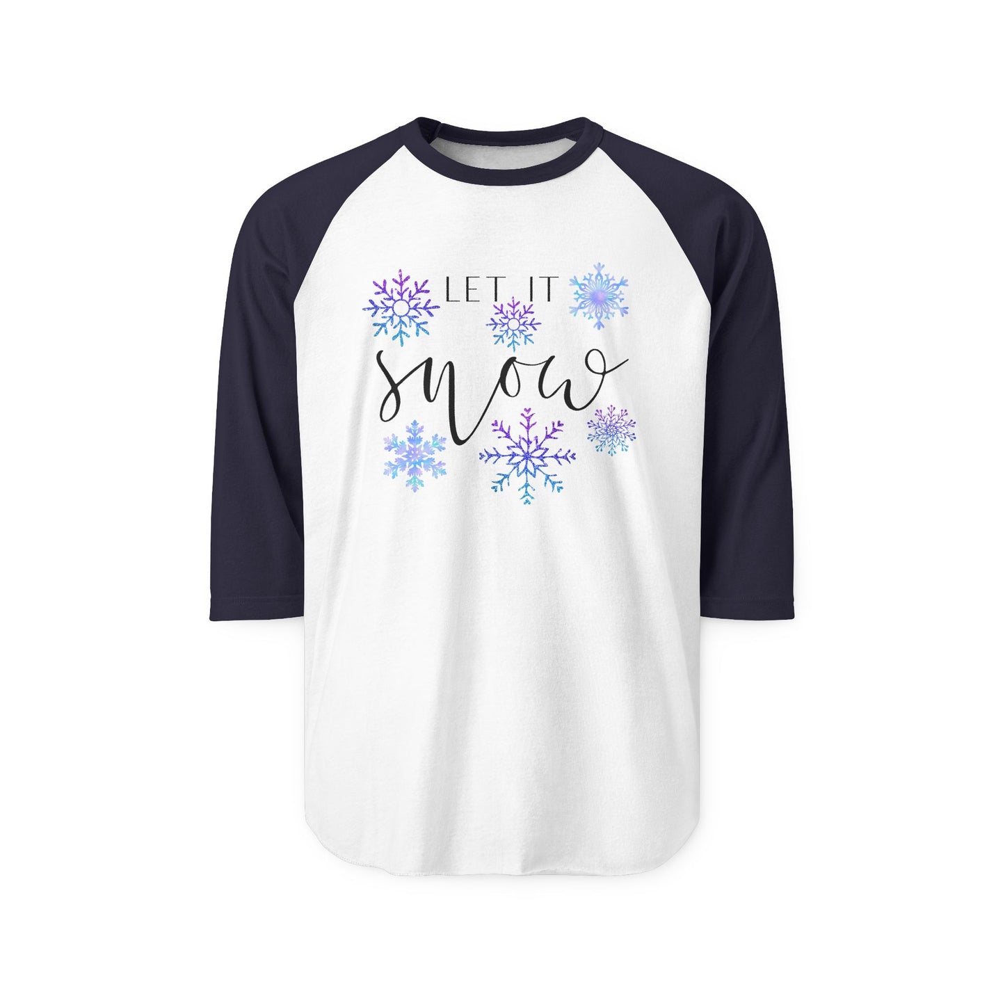 Let It Snow Baseball Tee