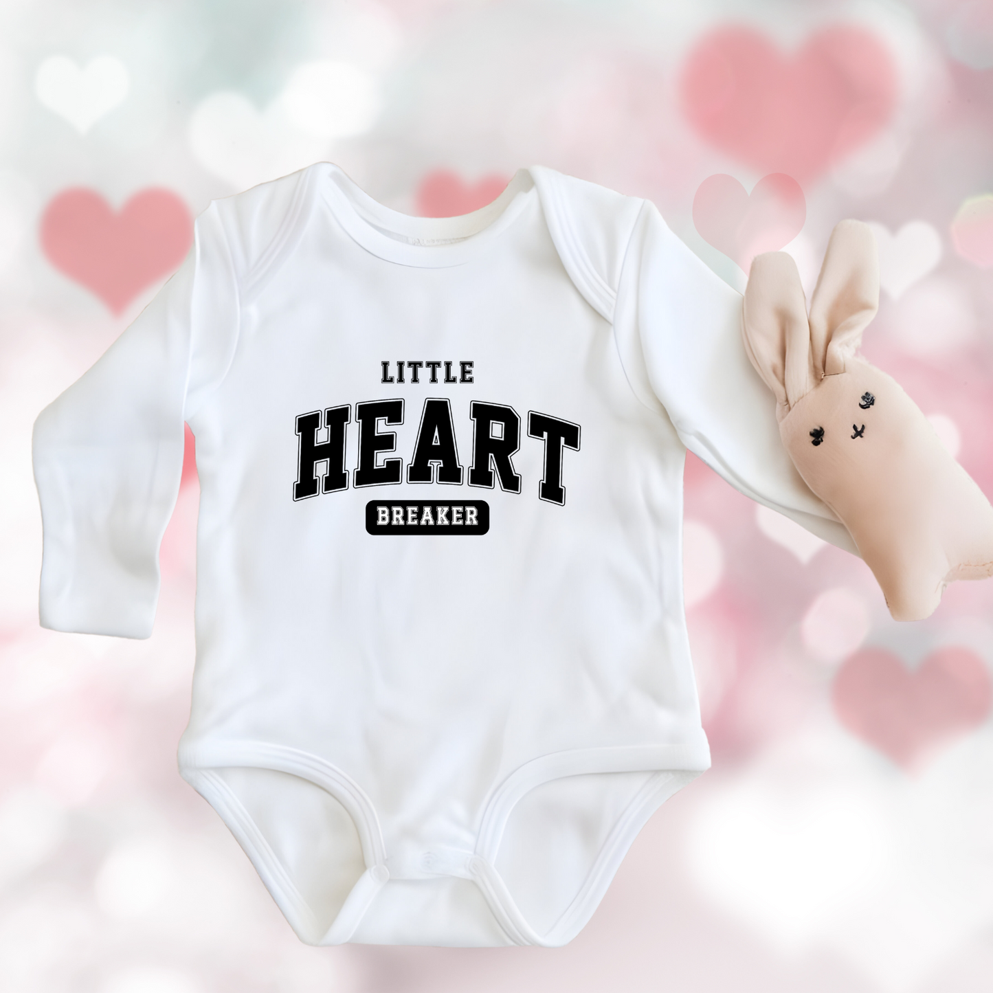 Little Heart Breaker Long Sleeve Onesie