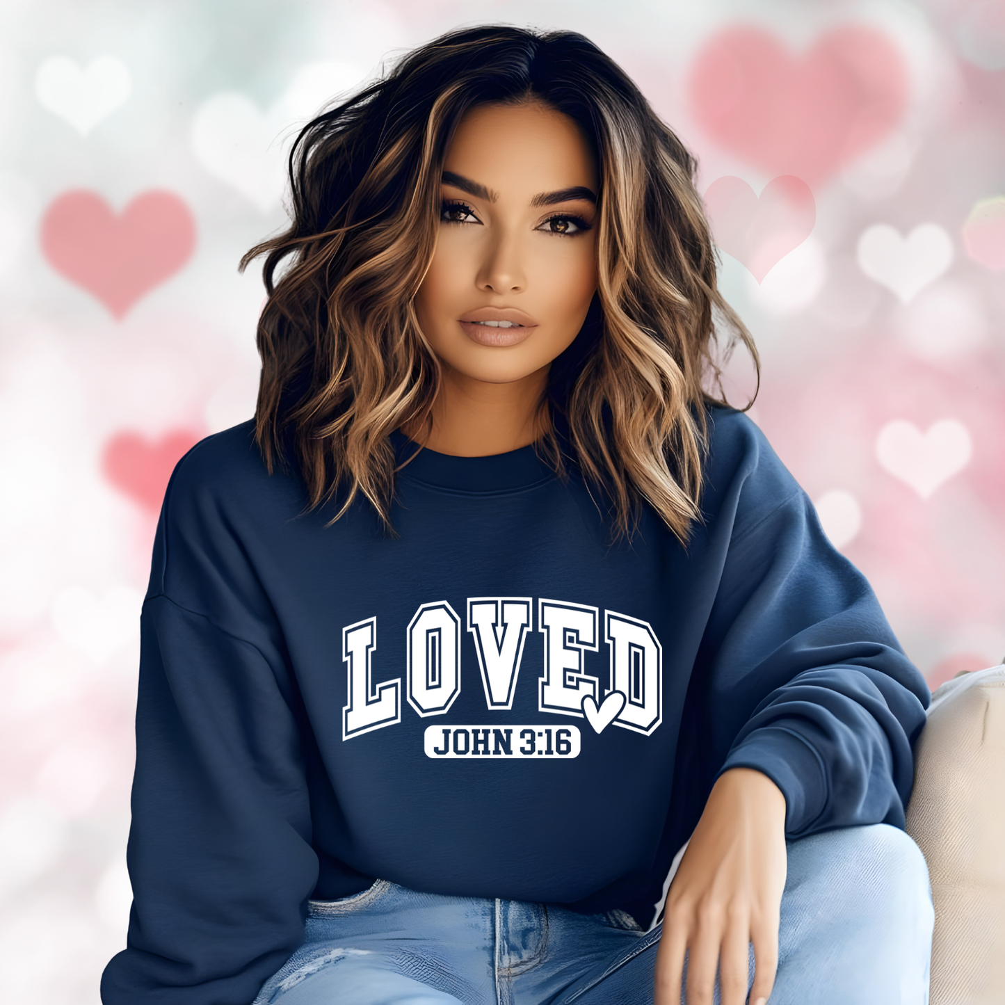 Loved John 3:16 Crewneck Sweatshirt