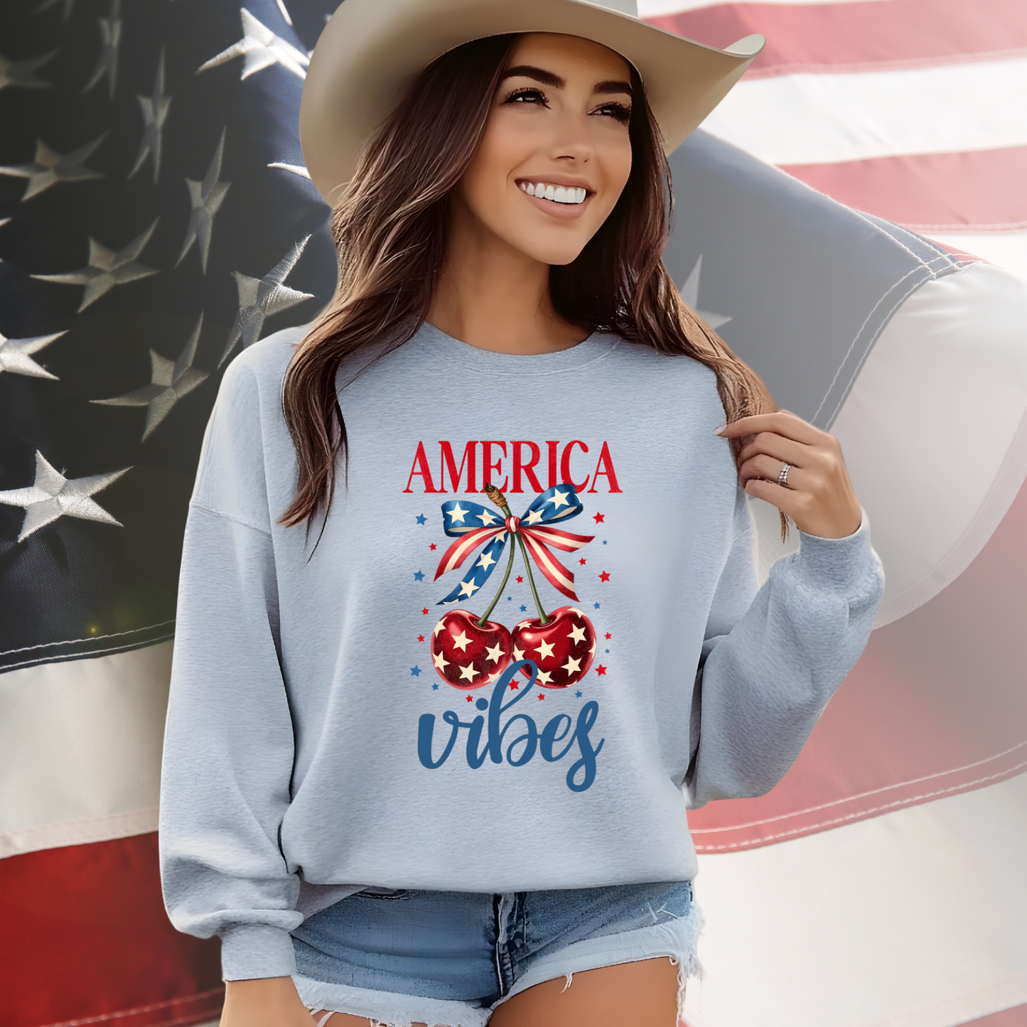 America Vibes Crewneck Sweatshirt