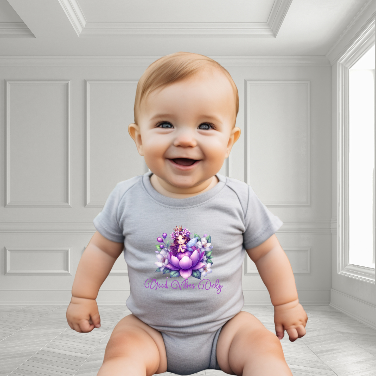 Good Vibes Only Infant Short Sleeve Onesie