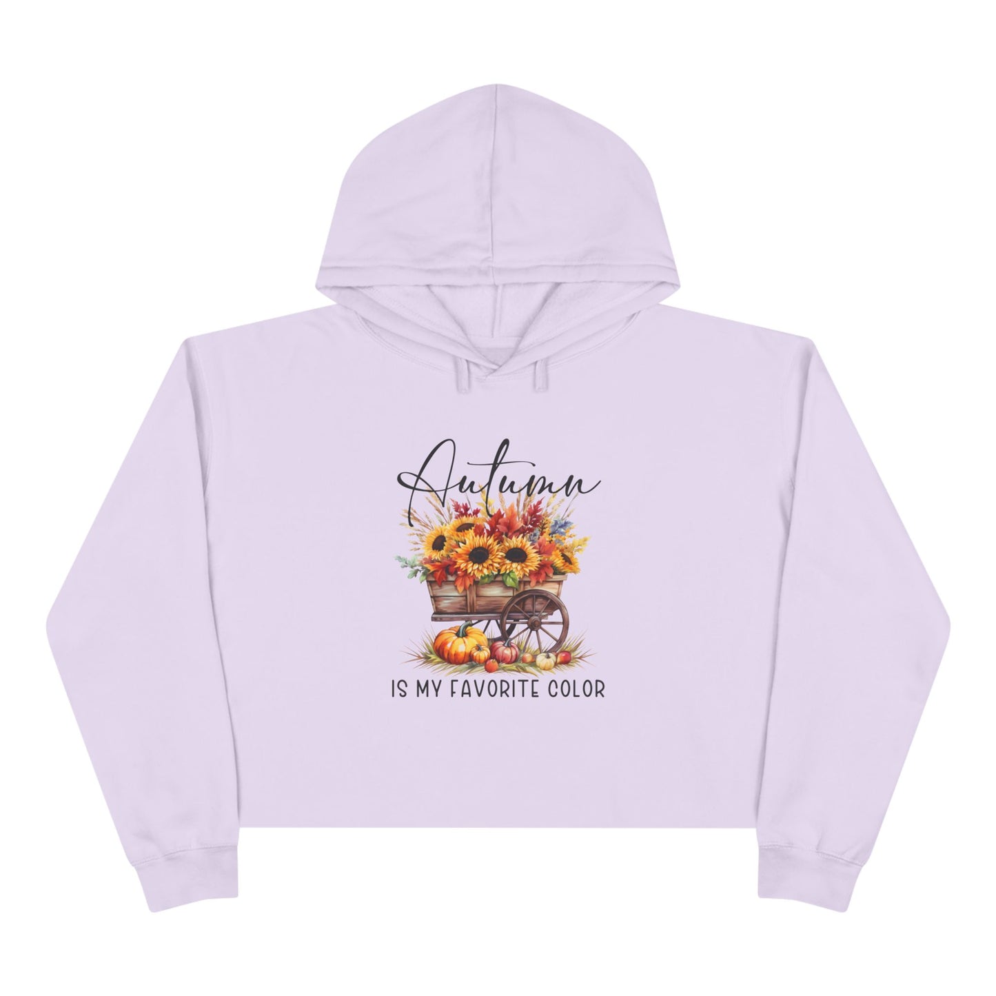 Autumn Is My Favorite Color Crop Hoodie