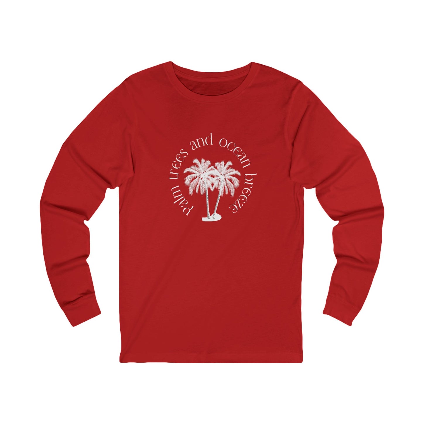 Palm Trees And Ocean Breeze Long Sleeve Tee