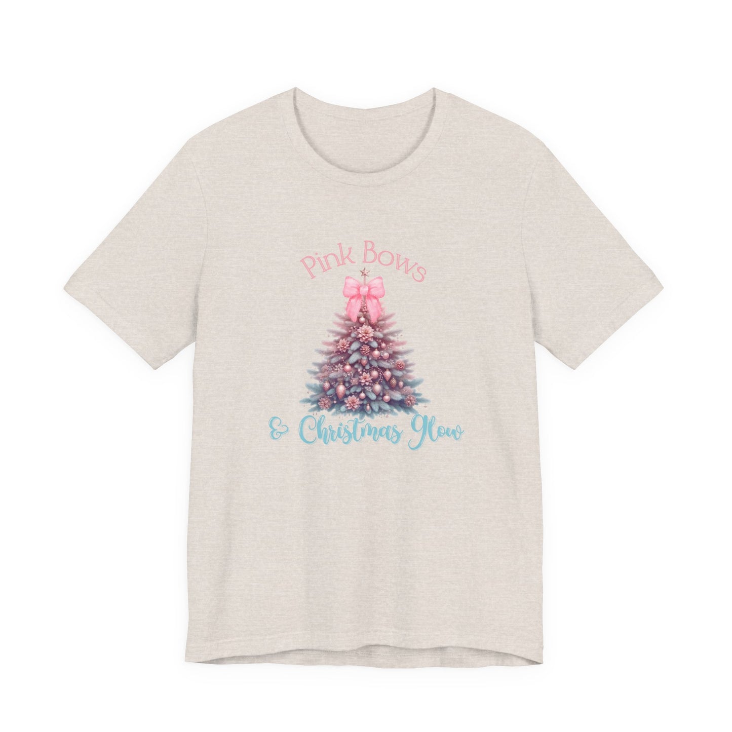 Pink Bows & Christmas Glow T-Shirt