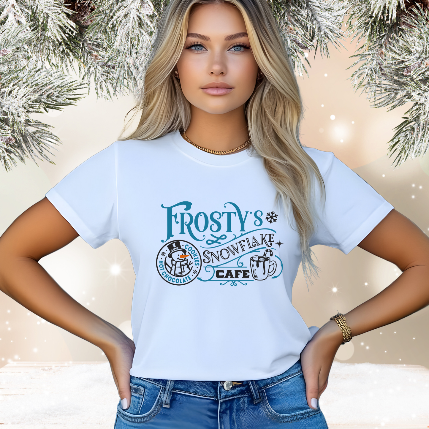 Frosty’s Snowflake Cafe T‑Shirt