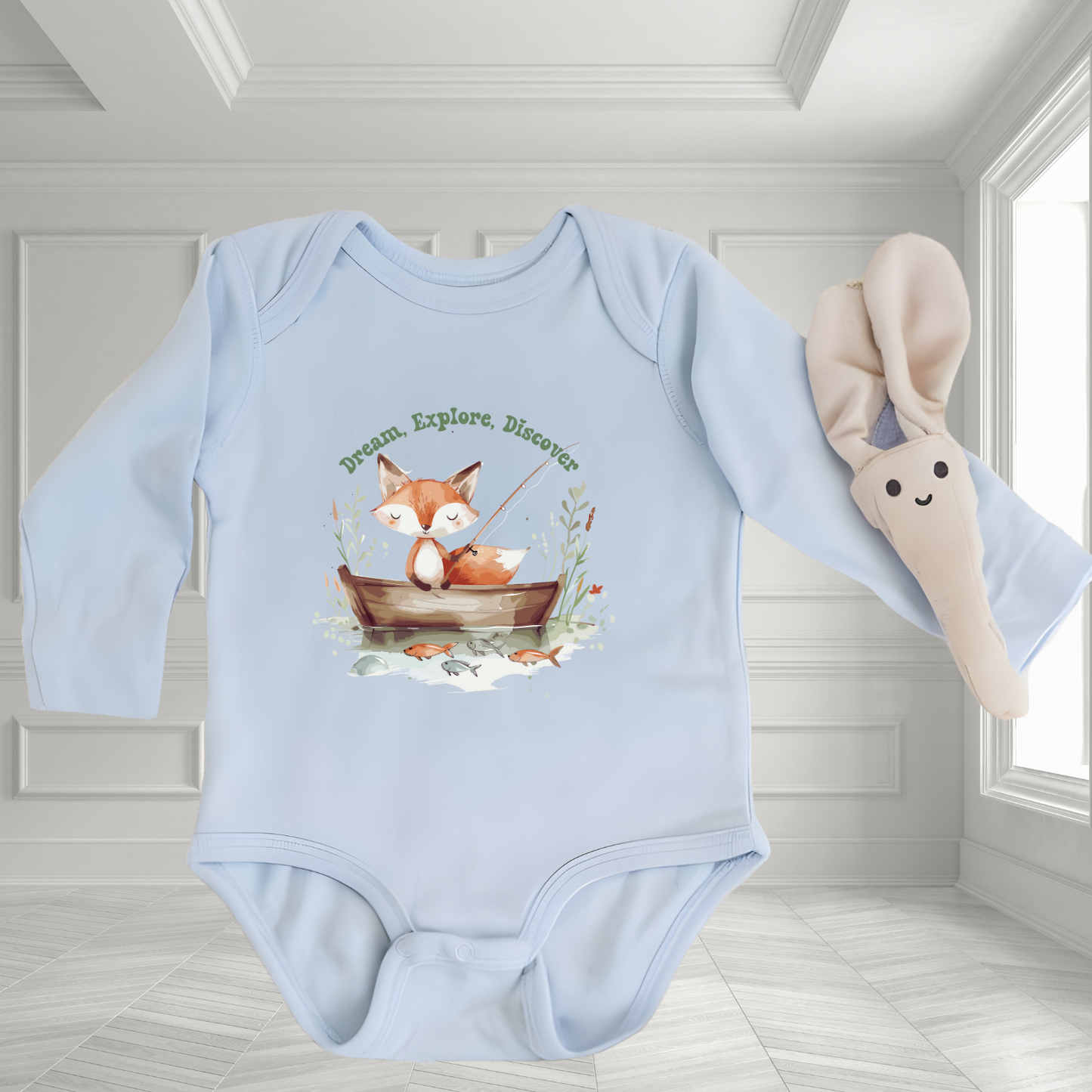 Dream, Explore, Discover Infant Long Sleeve Onesie