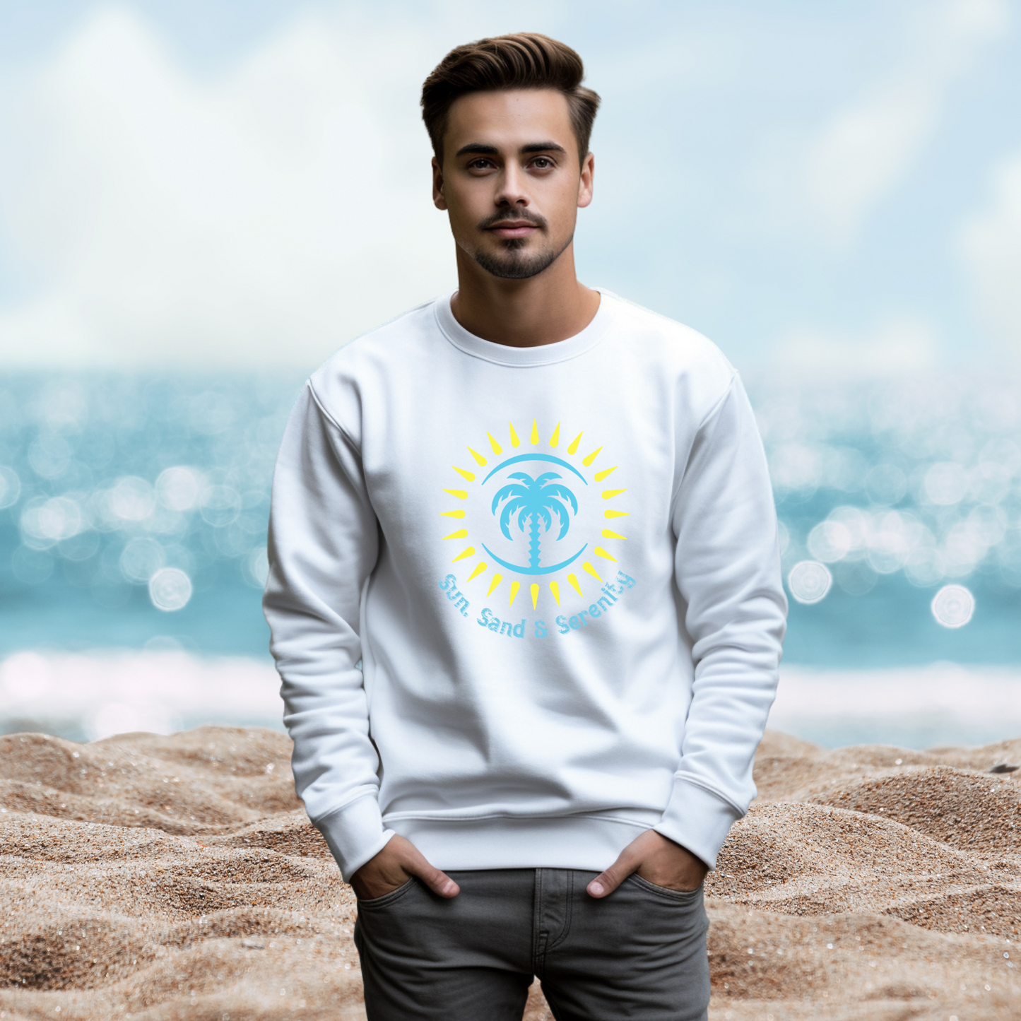Sun Sand And Serenity Crewneck Sweatshirt