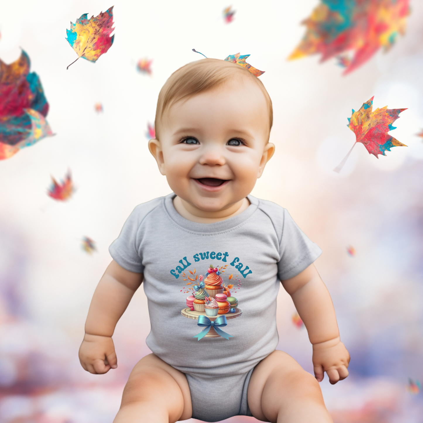 Fall Sweet Fall Infant Short Sleeve Onesie