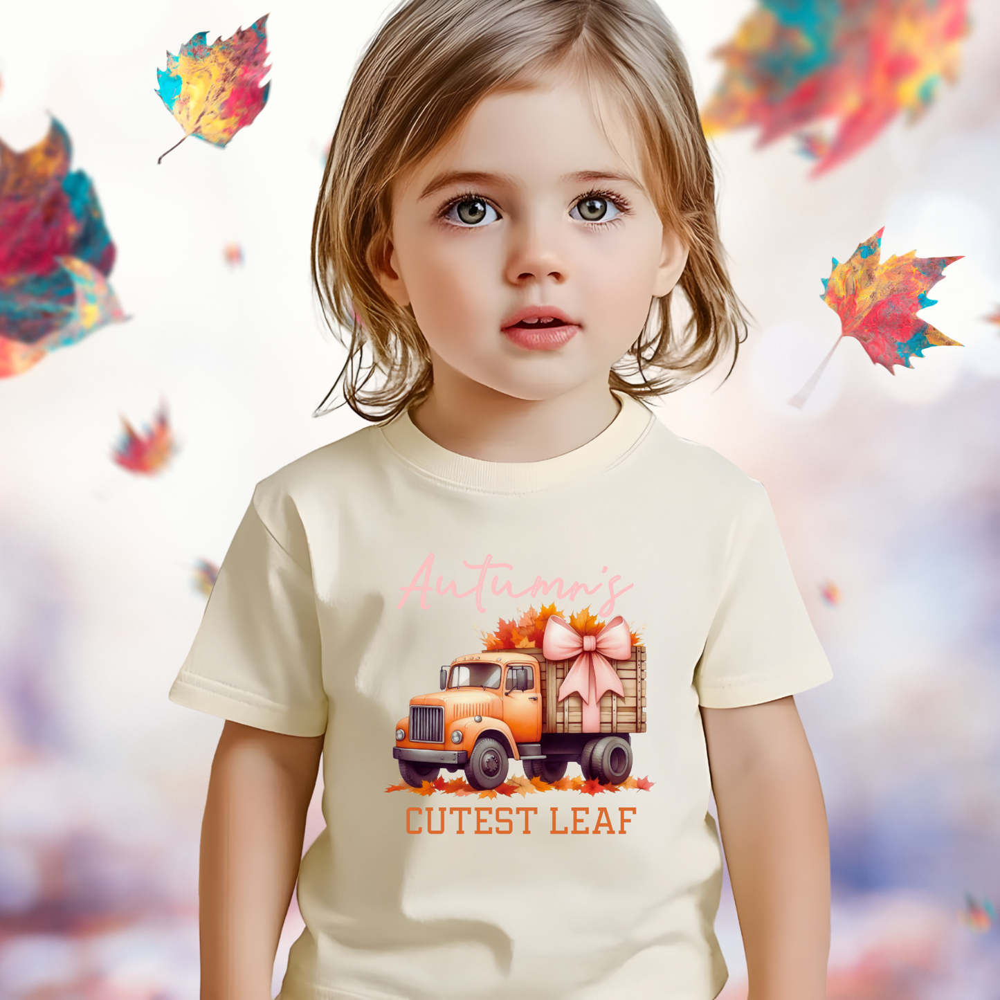 Autumn’s Cutest Leaf Kid’s T-Shirt