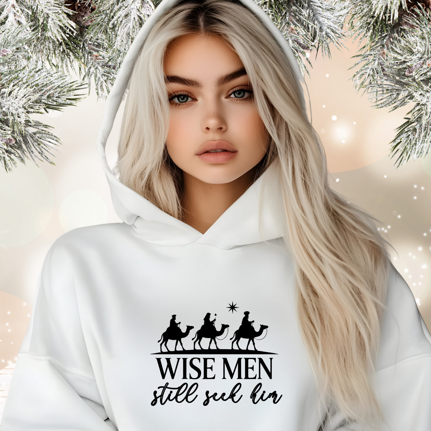 Wise Men Still Seek Him Crop Hoodie