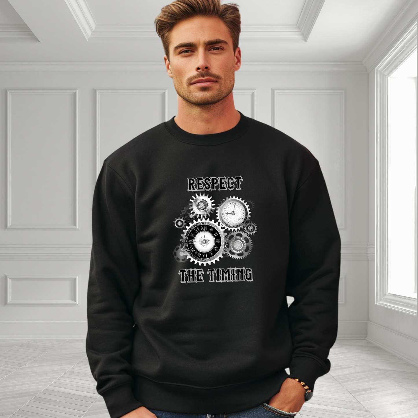 Respect The Timing Crewneck Sweatshirt