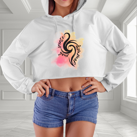Create Your Journey Crop Hoodie