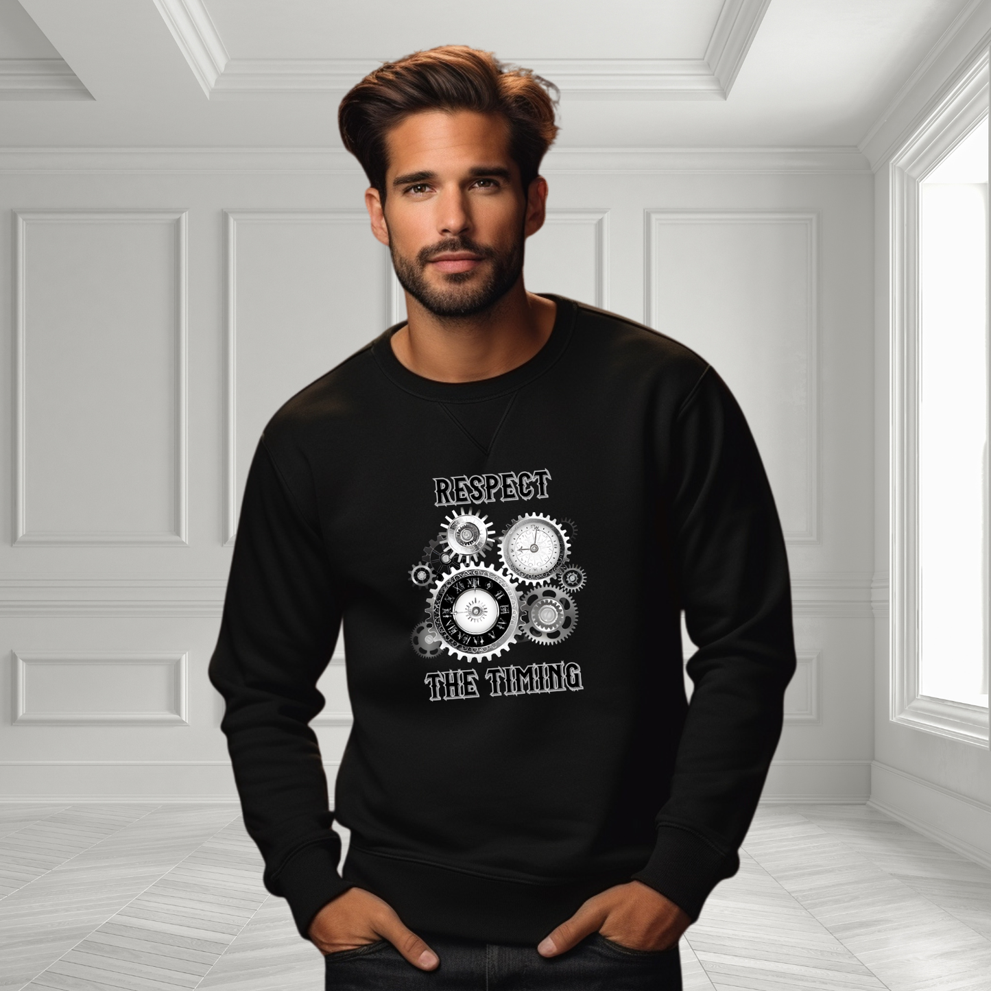 Respect The Timing Crewneck Sweatshirt