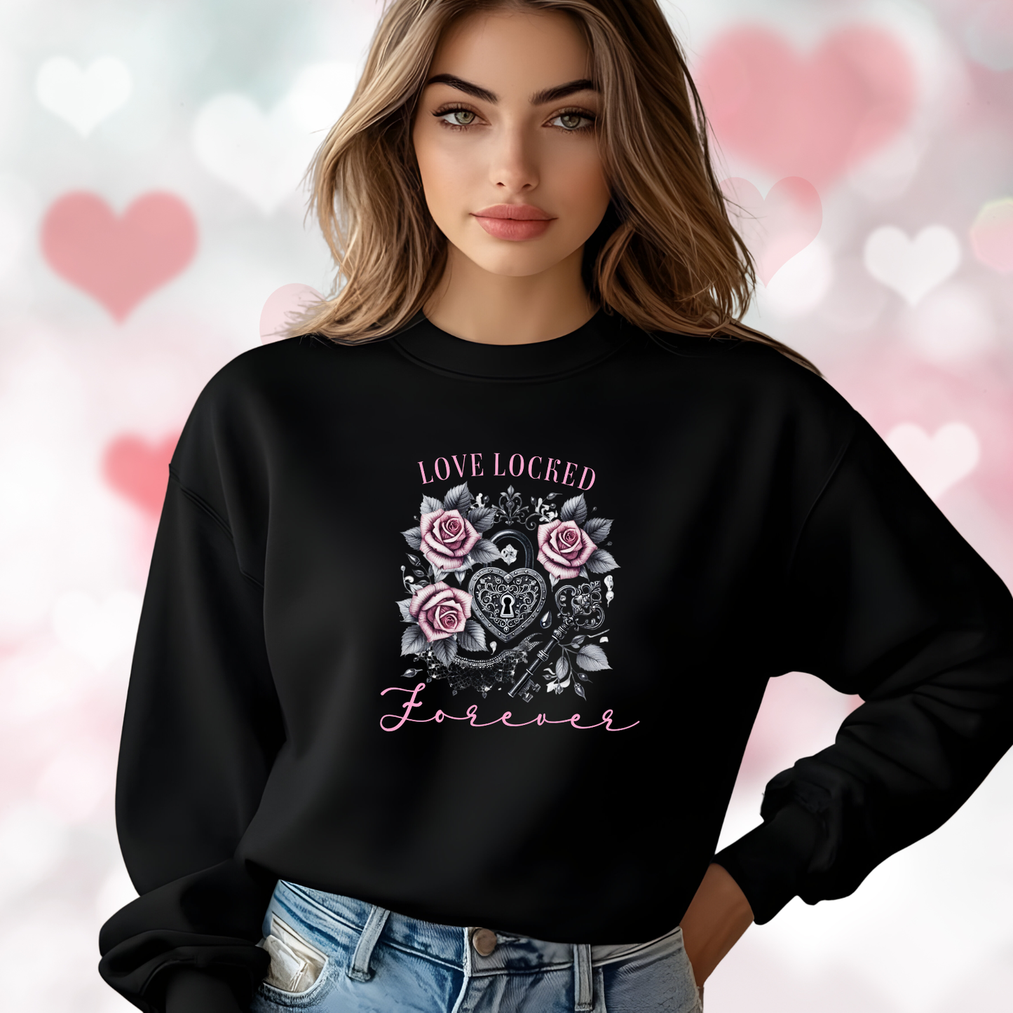 Love Locked Forever Crewneck Sweatshirt
