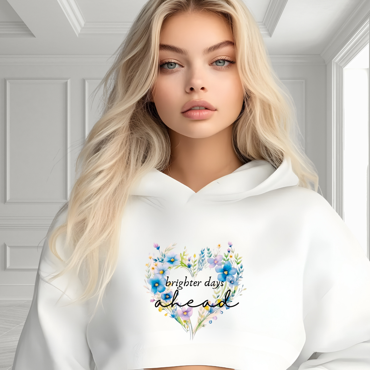 Brighter Days Ahead Crop Hoodie