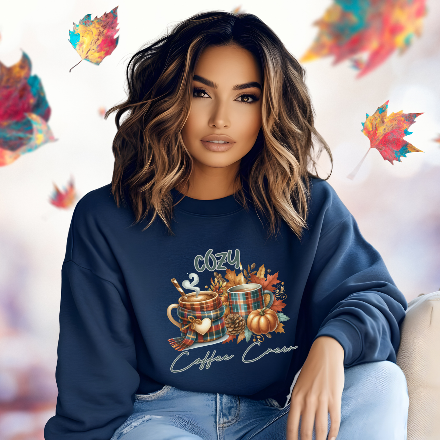 Cozy Coffee Crew Crewneck Sweatshirt