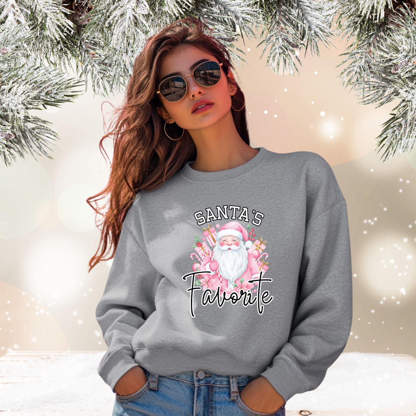 Santa’s Favorite Crewneck Sweatshirt