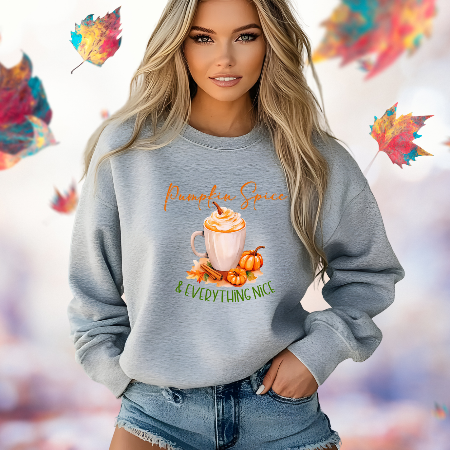 Pumpkin Spice & Everything Nice Crewneck Sweatshirt