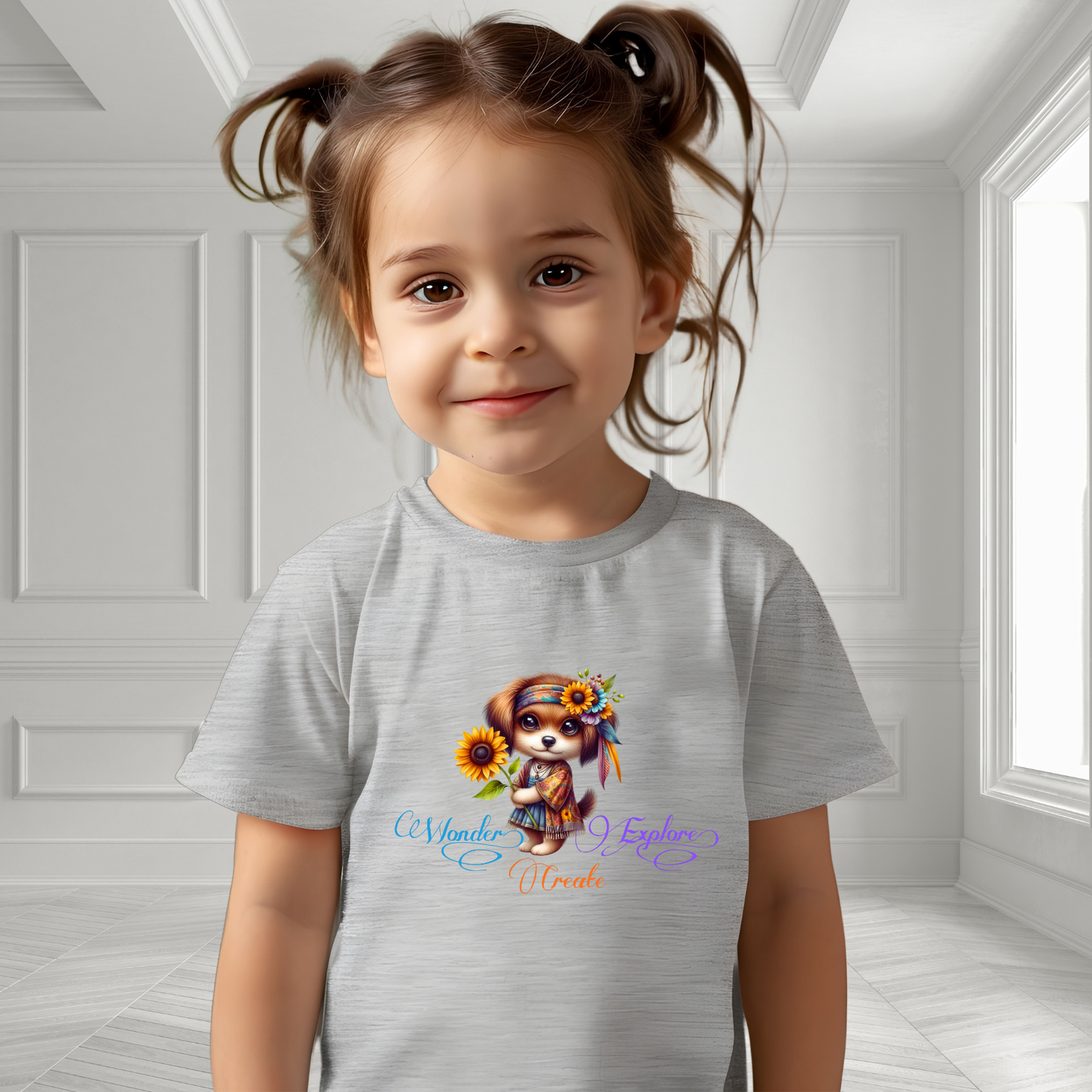 Wonder, Explore, Create Toddler T-Shirt