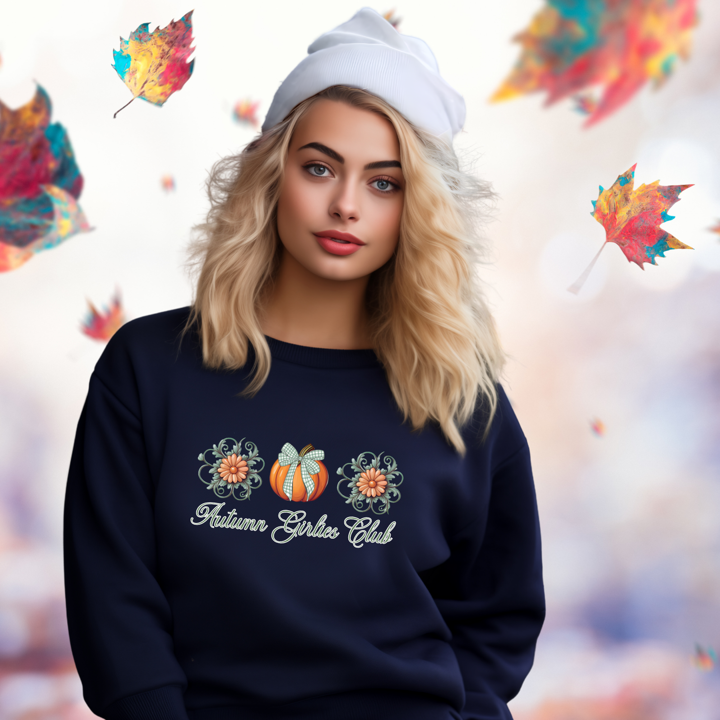 Autumn Girlies Club Crewneck Sweatshirt