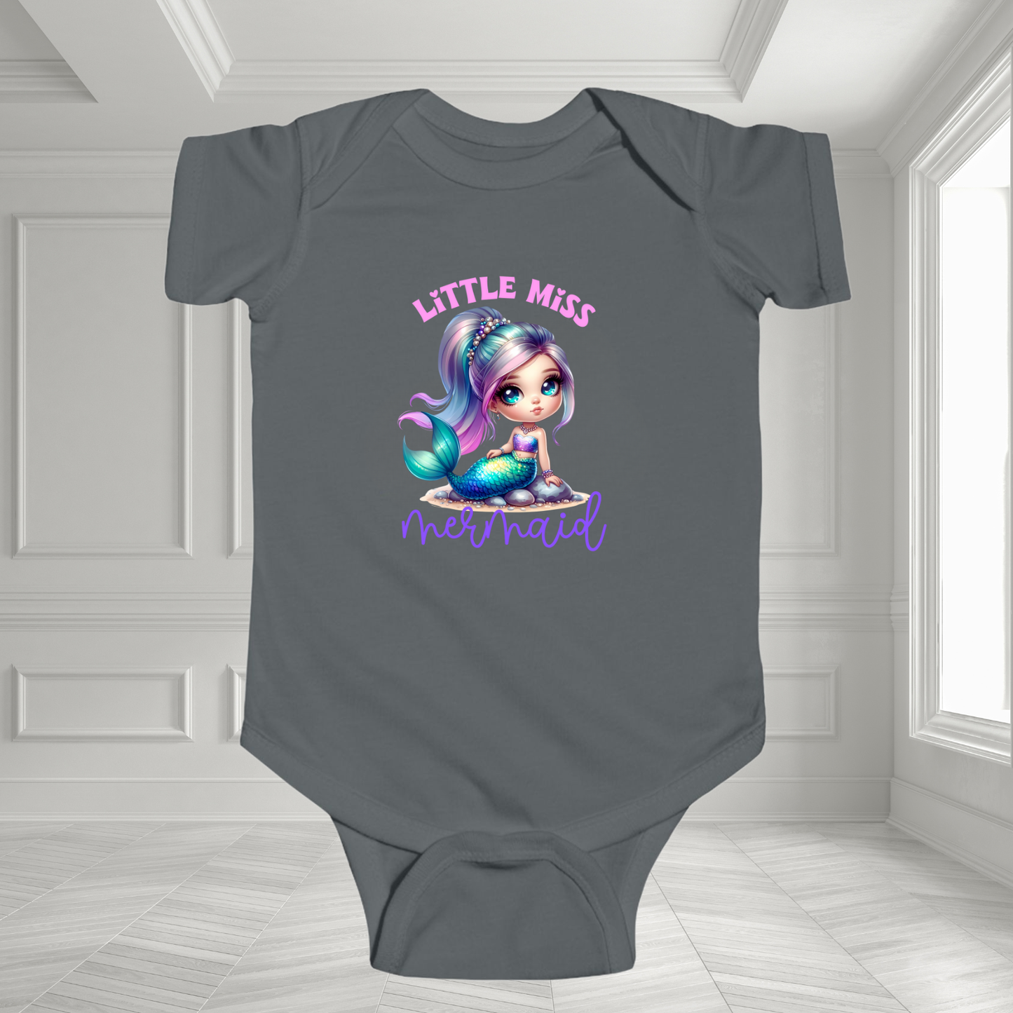 Little Miss Mermaid Infant Short Sleeve Onesie