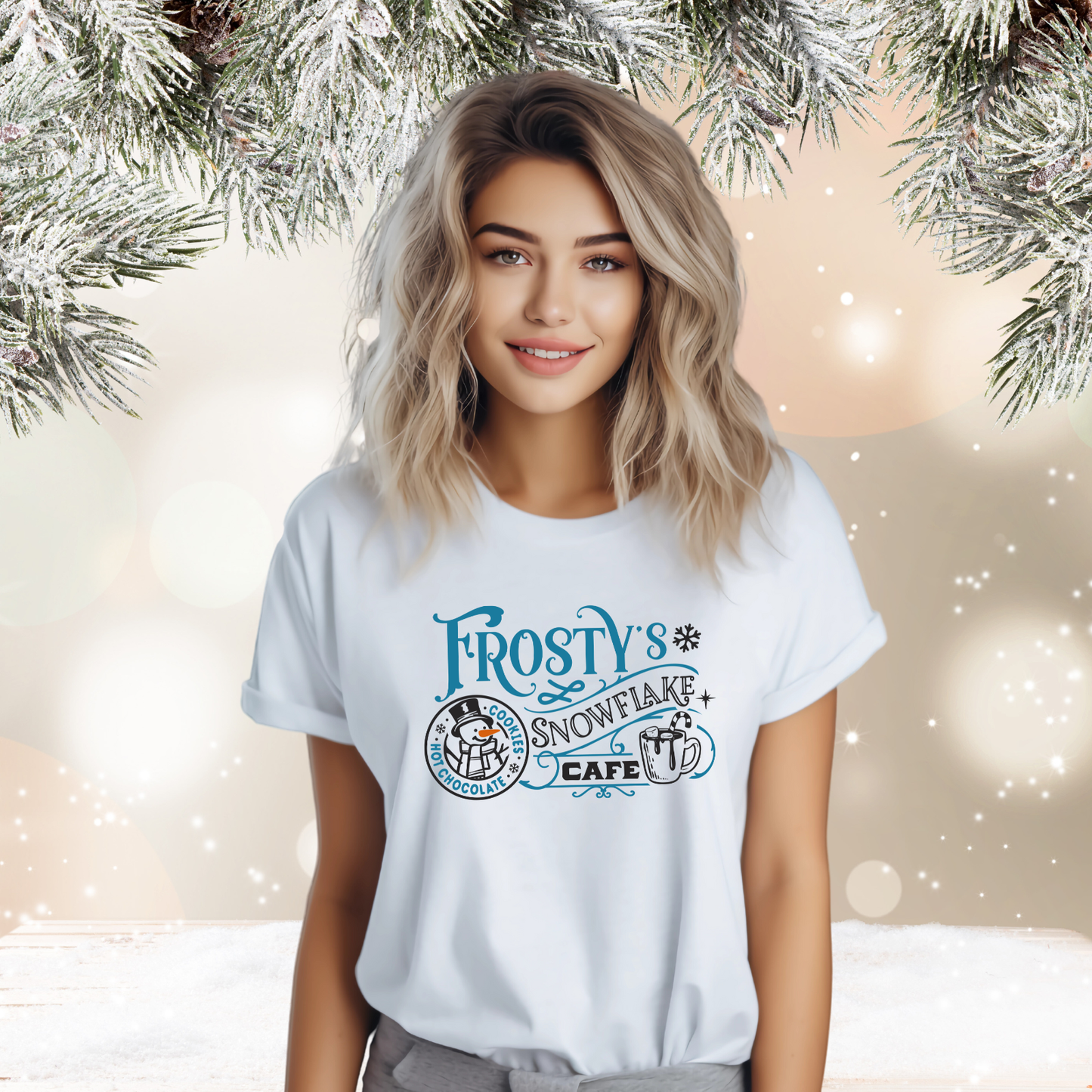Frosty’s Snowflake Cafe T‑Shirt
