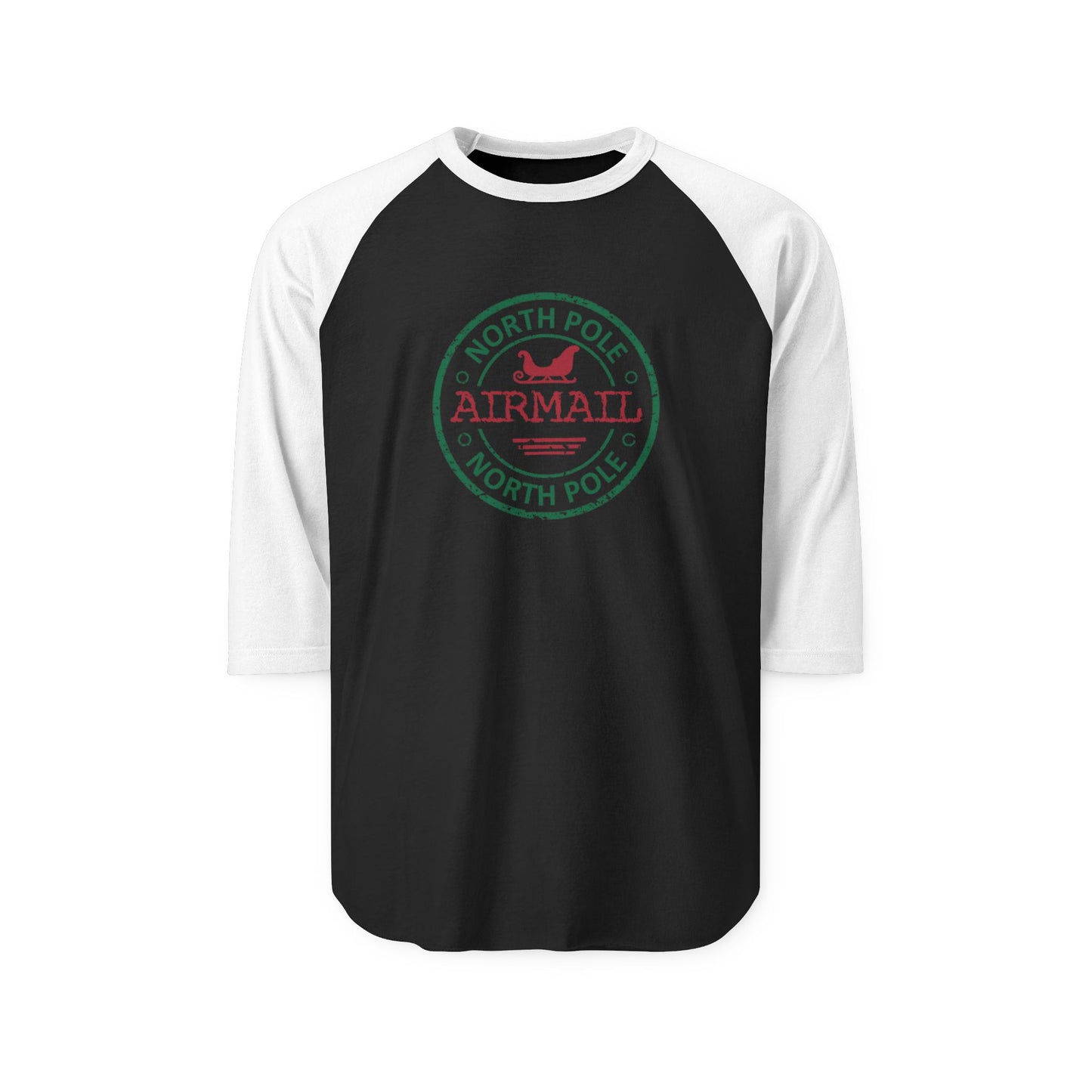 North Pole Airmail Baseball Tee