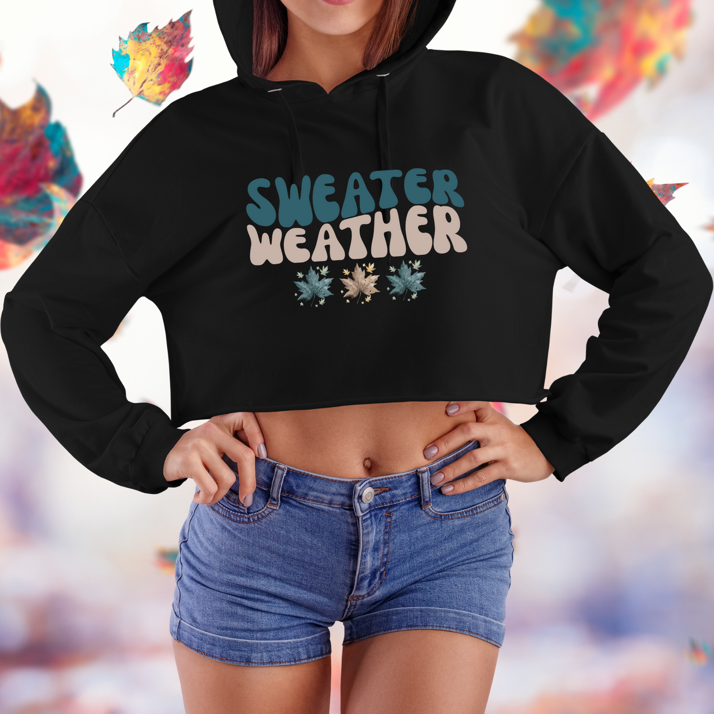 Sweater Weather Crop Hoodie