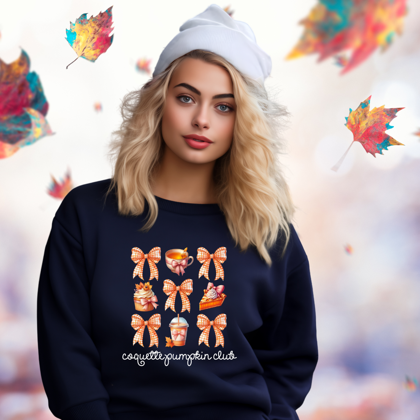 Coquette Pumpkin Club Crewneck Sweatshirt