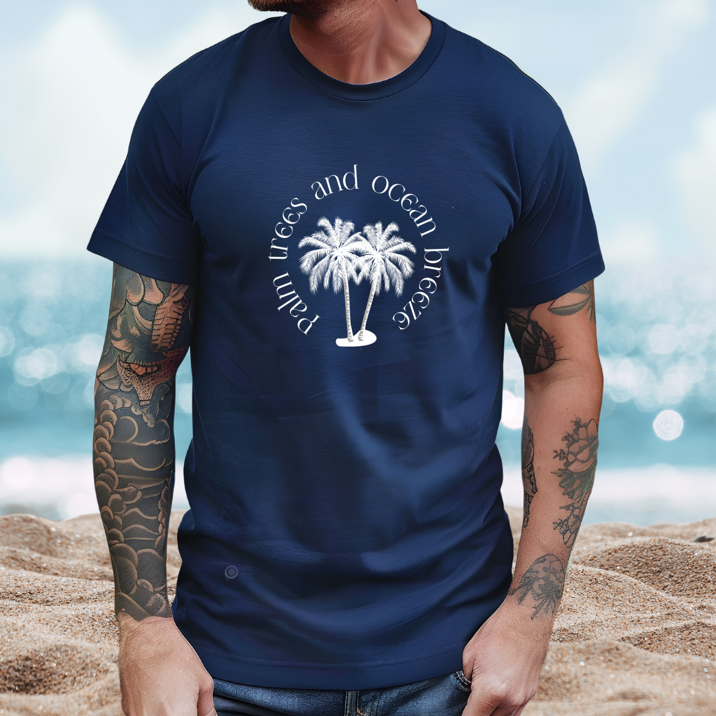 Palm Trees And Ocean Breeze T-Shirt
