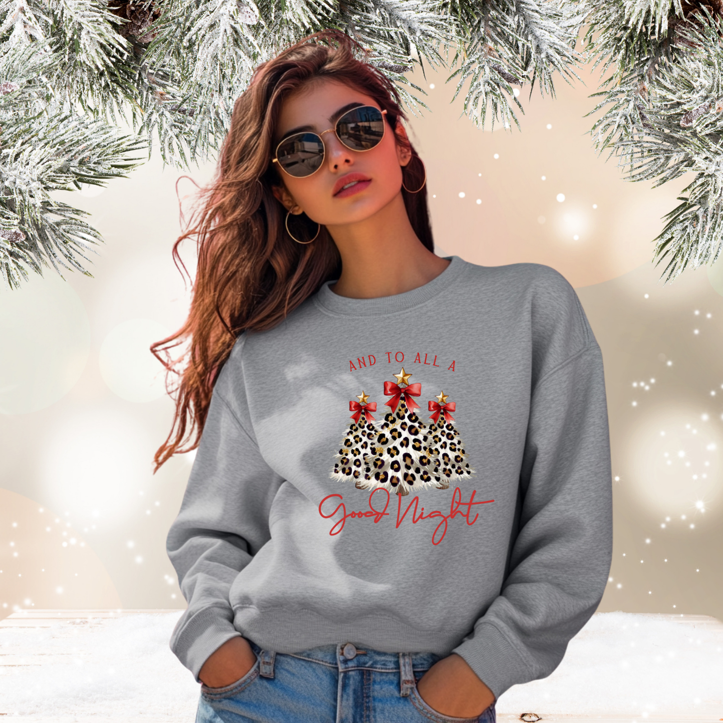 And To All A Good Night Crewneck Sweatshirt