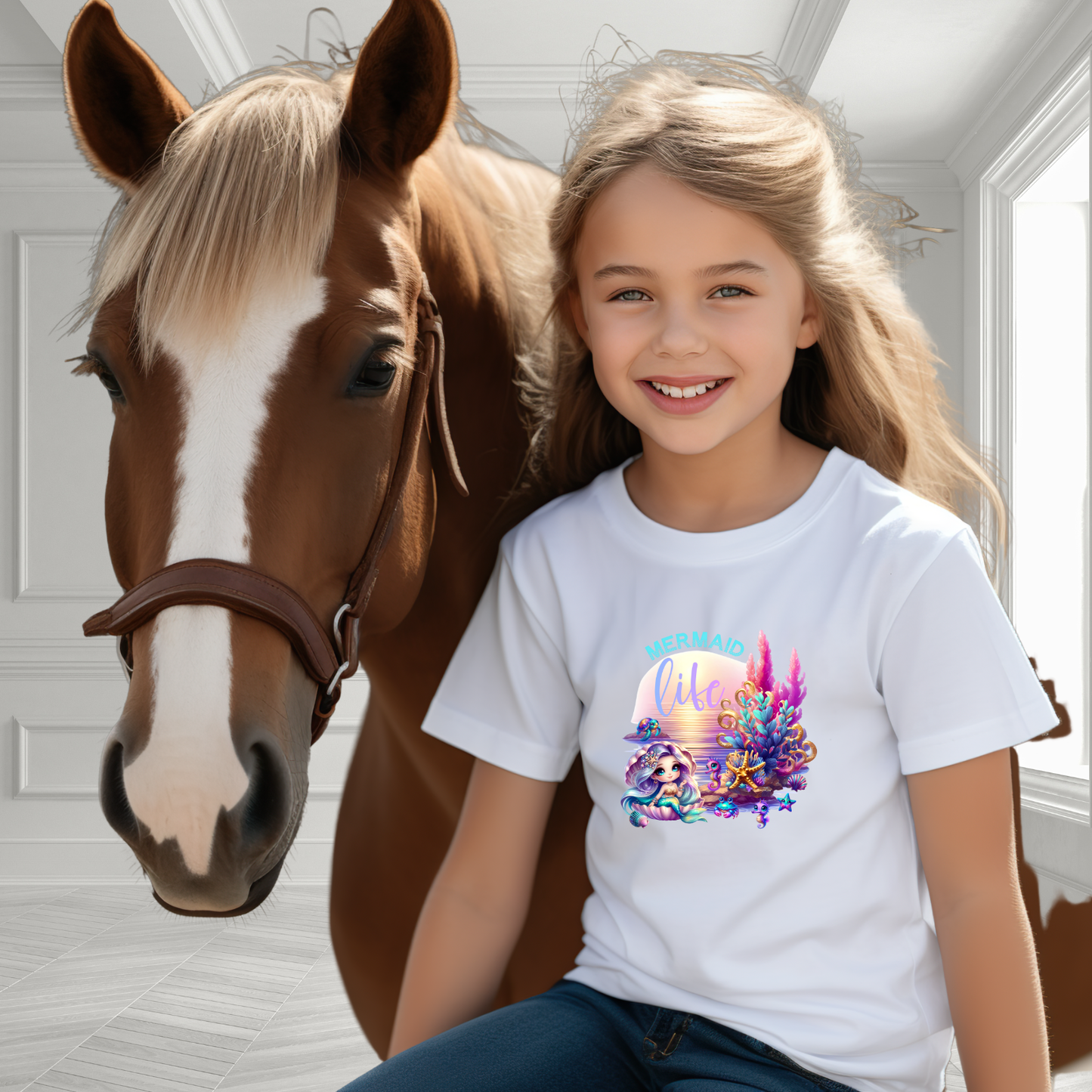 Mermaid Life Kid's T-Shirt