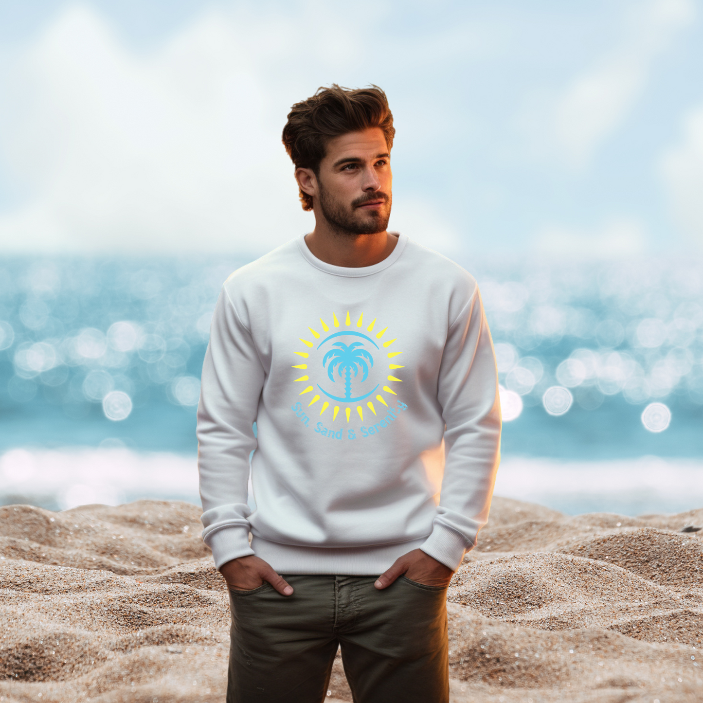 Sun Sand And Serenity Crewneck Sweatshirt