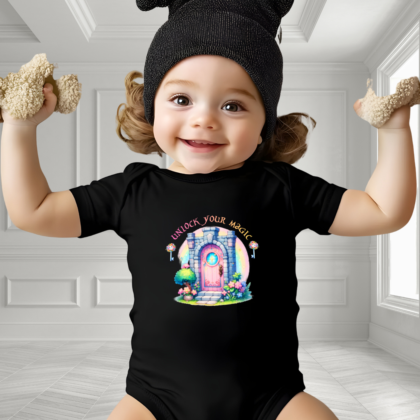 Unlock Your Magic Infant Short Sleeve Onesie