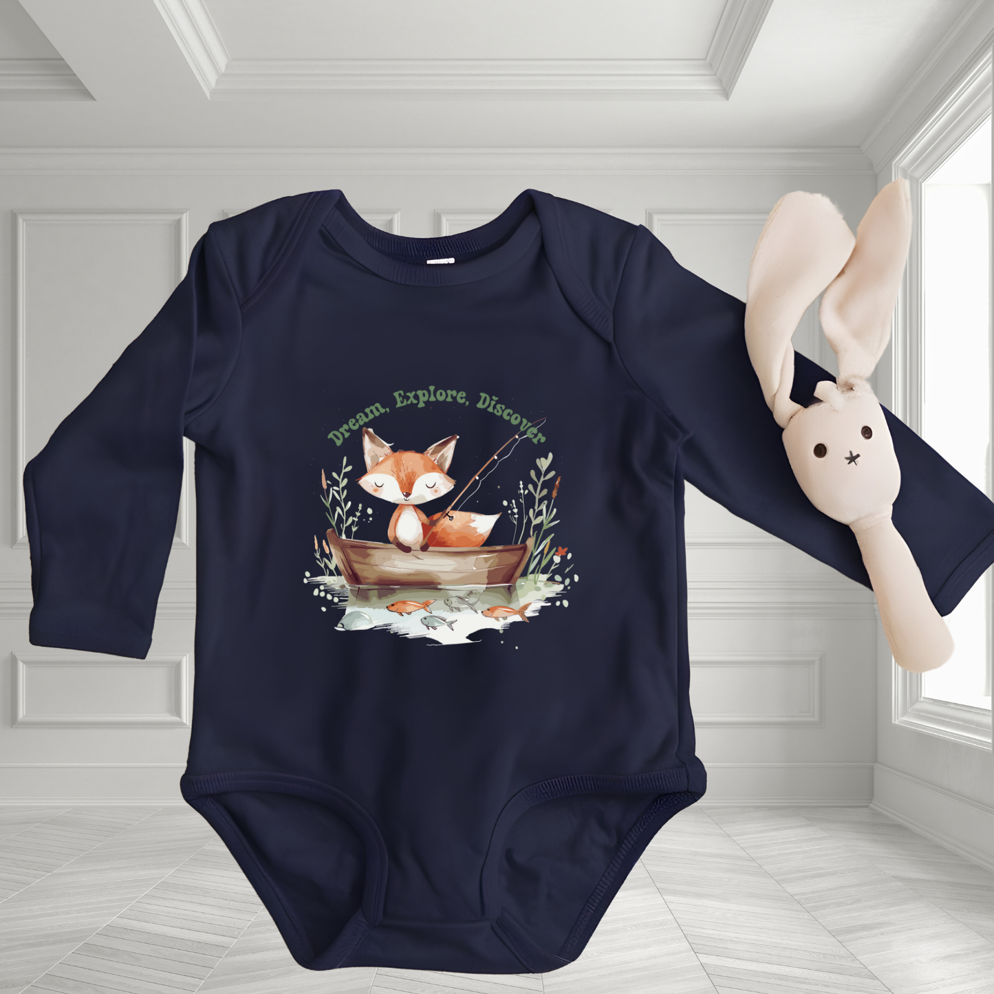 Dream, Explore, Discover Infant Long Sleeve Onesie