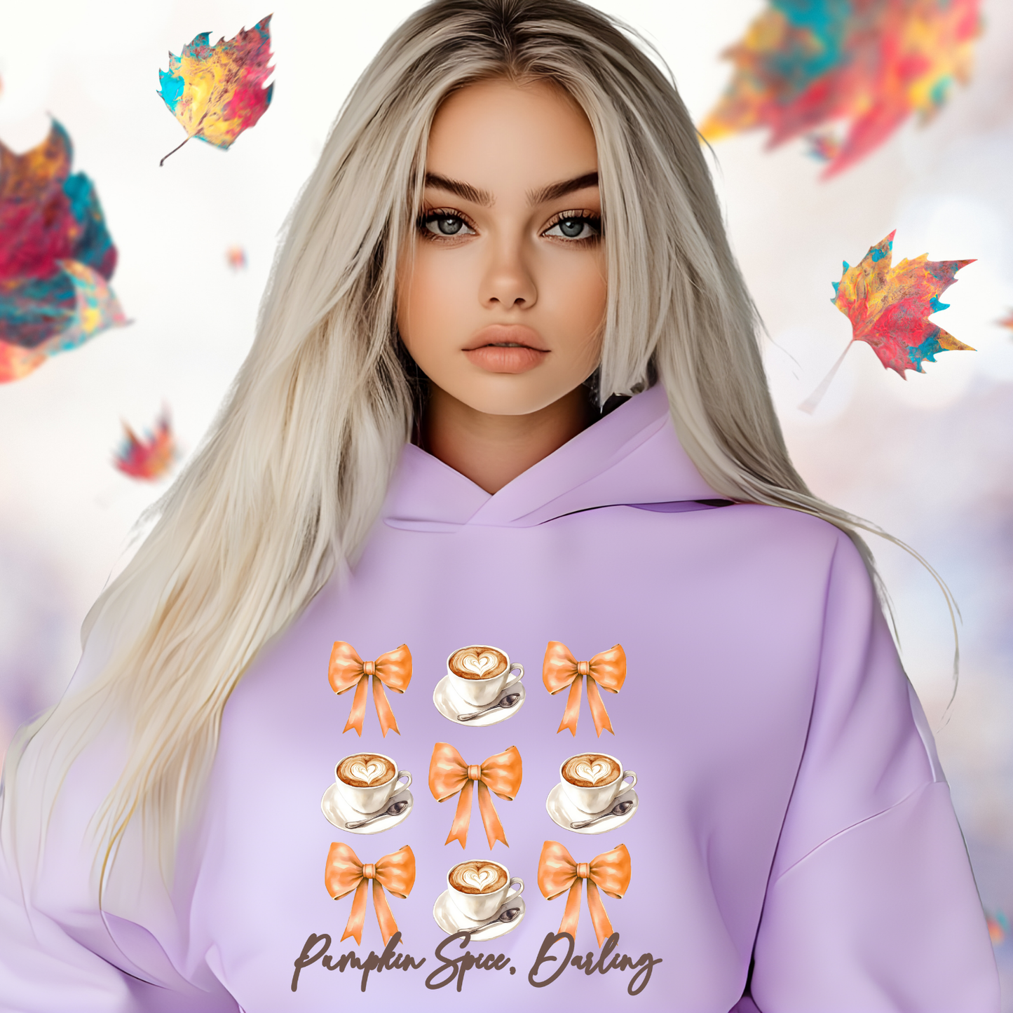 Pumpkin Spice, Darling Crop Hoodie