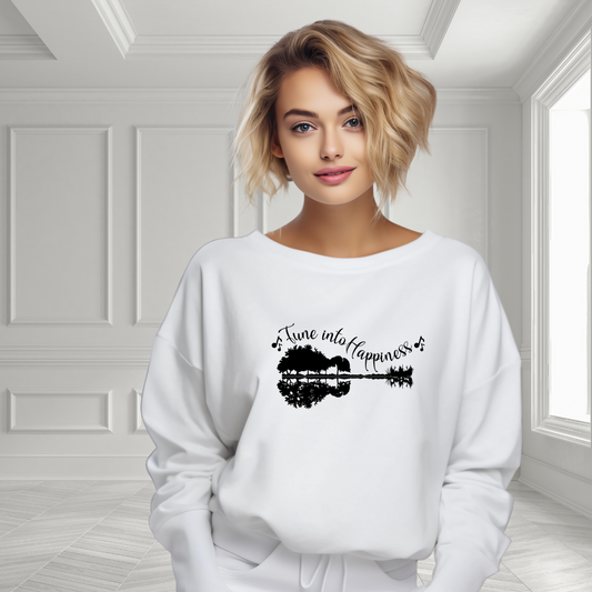 Tune into Happiness Crewneck Sweatshirt