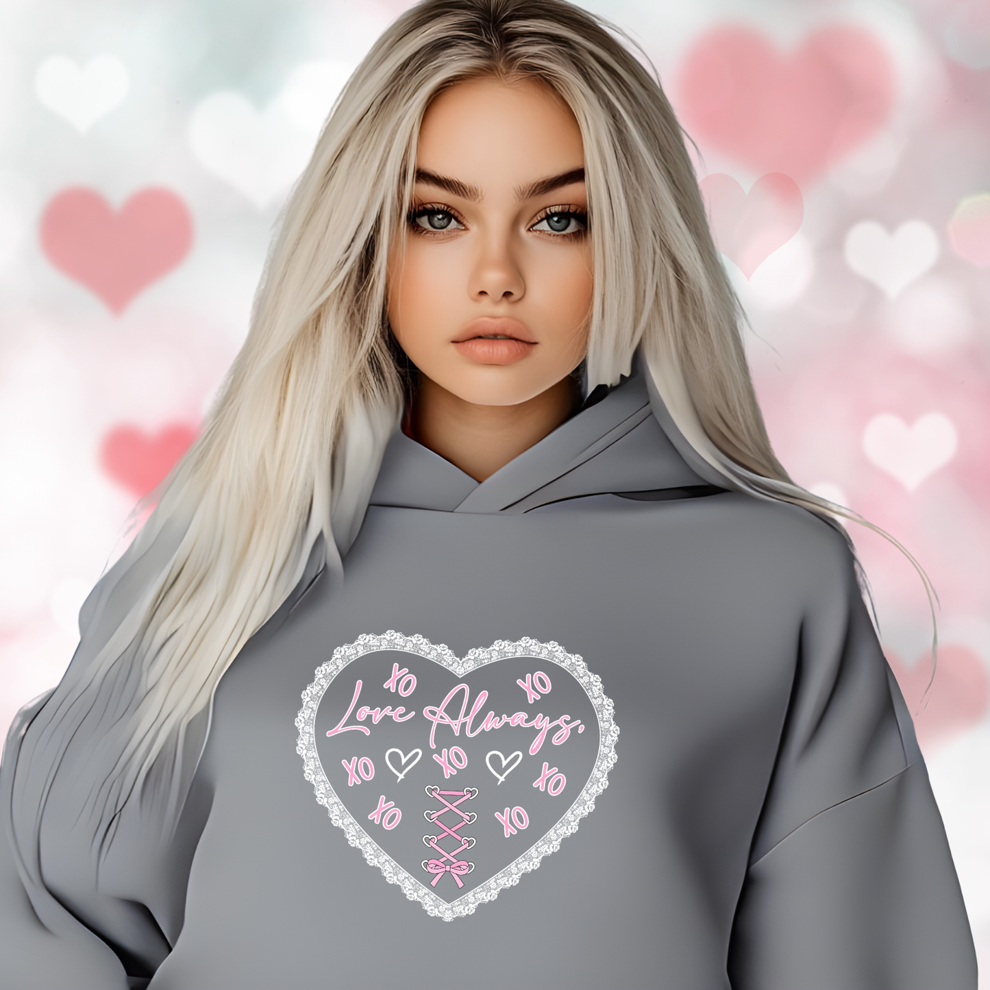 Love Always Crop Hoodie
