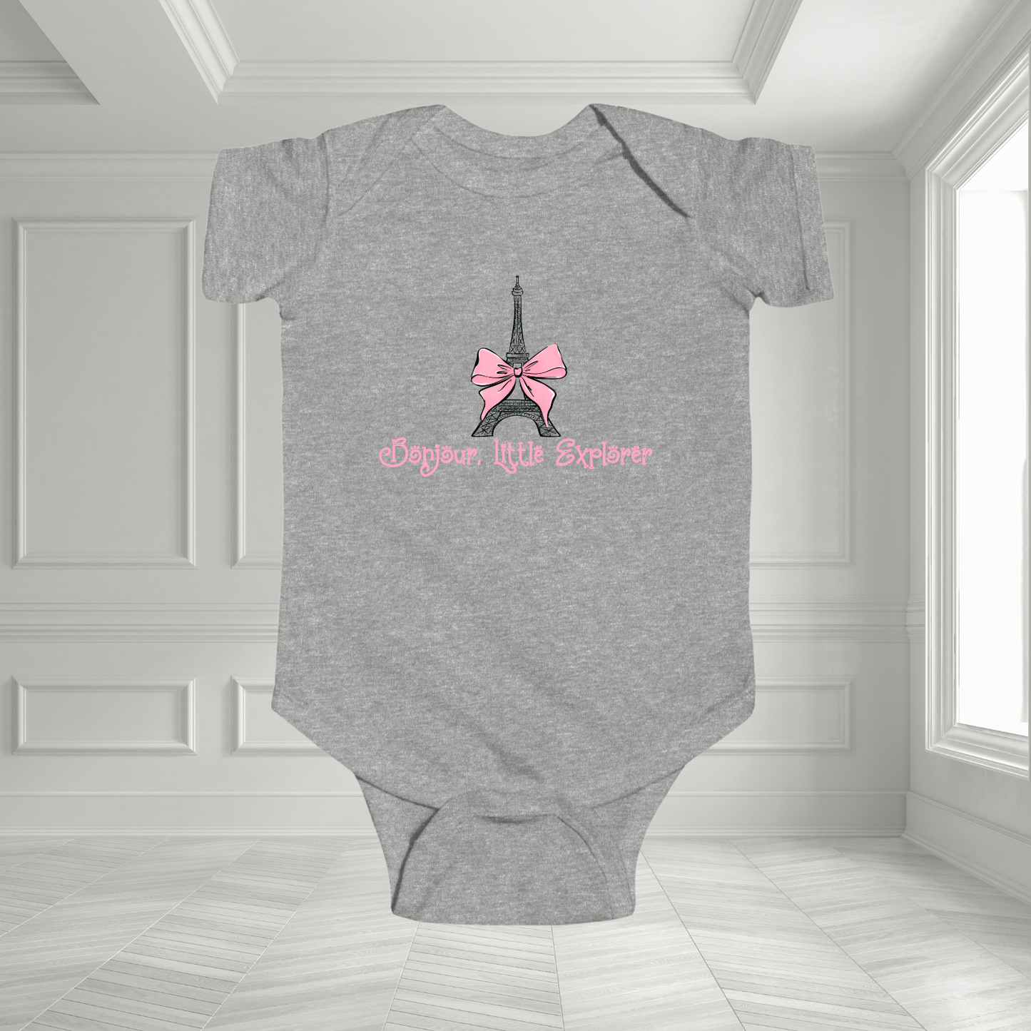 Bonjour, Little Explorer Infant Short Sleeve Onesie