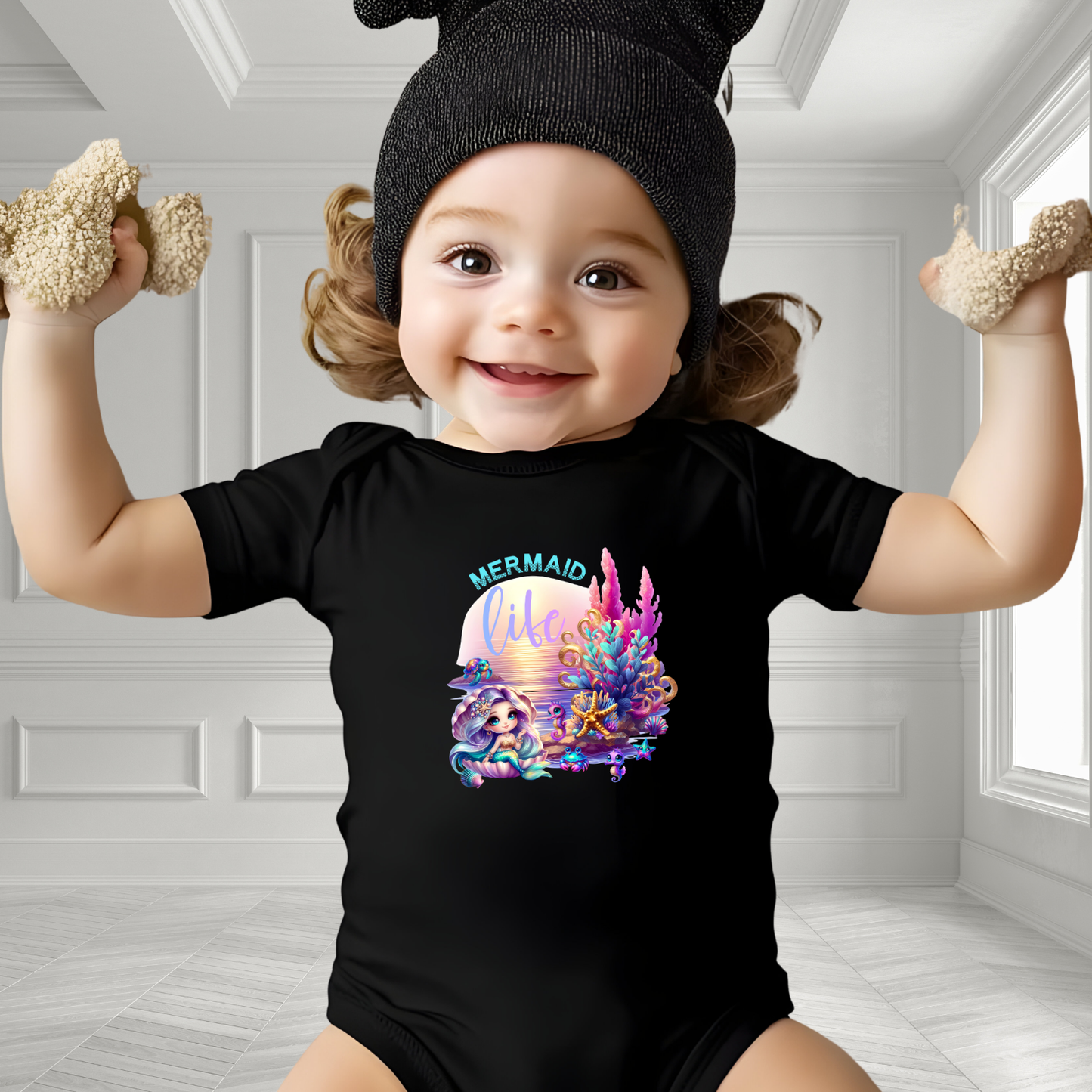Mermaid Life Infant Short Sleeve Onesie