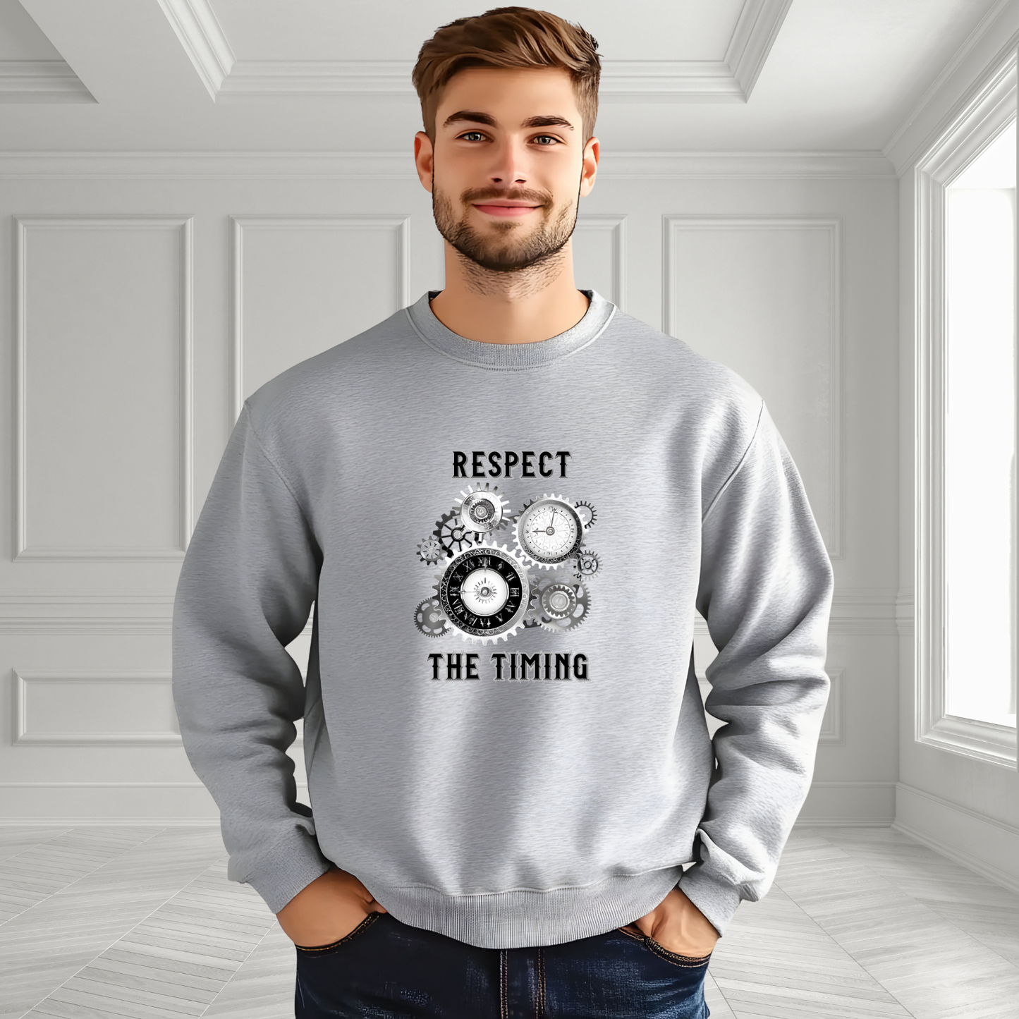 Respect The Timing Crewneck Sweatshirt