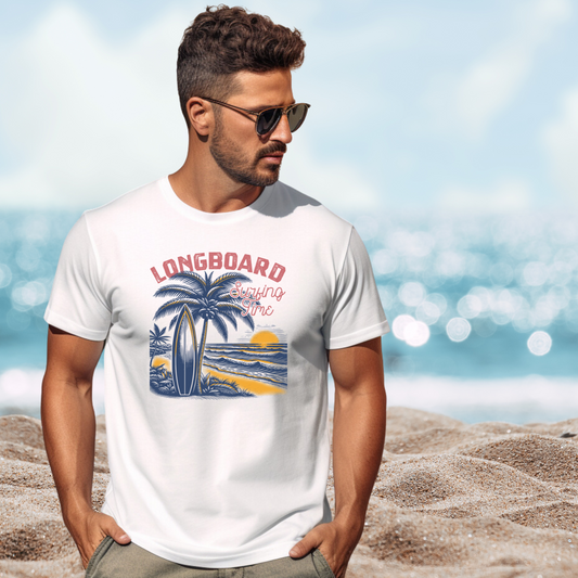 Longboard Surfing Time T-Shirt