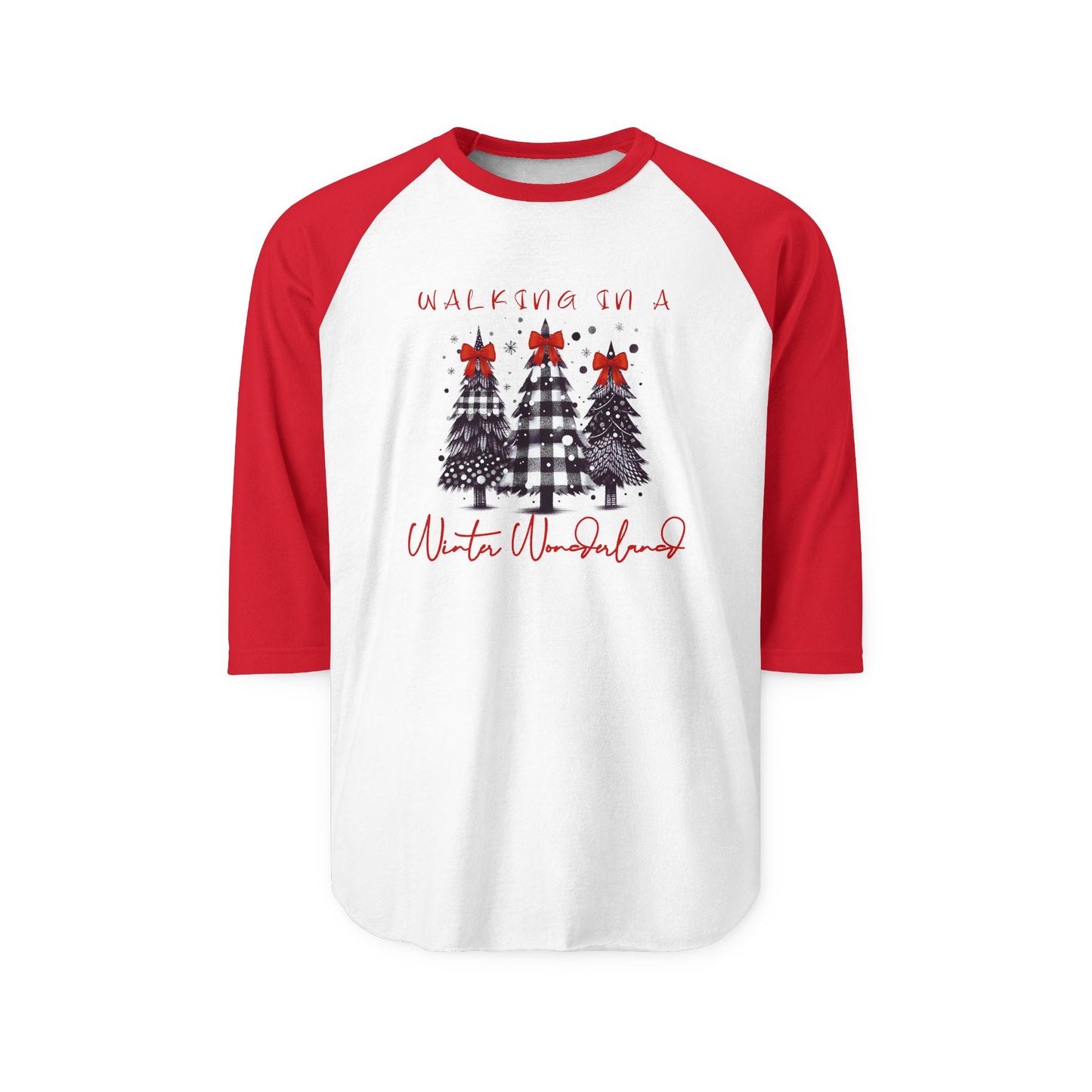 Walking In A Winter Wonderland Baseball Tee